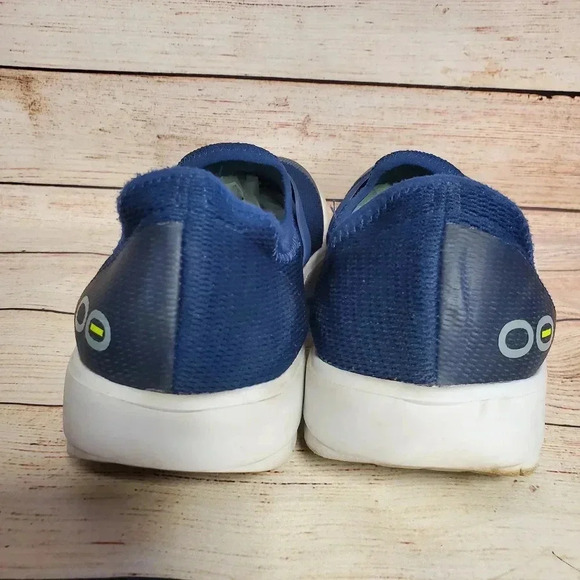 OOFOS Womens US 11 EU 42 OOMG Navy/White Mesh Low Recovery Slip-On Shoes - Picture 4 of 13
